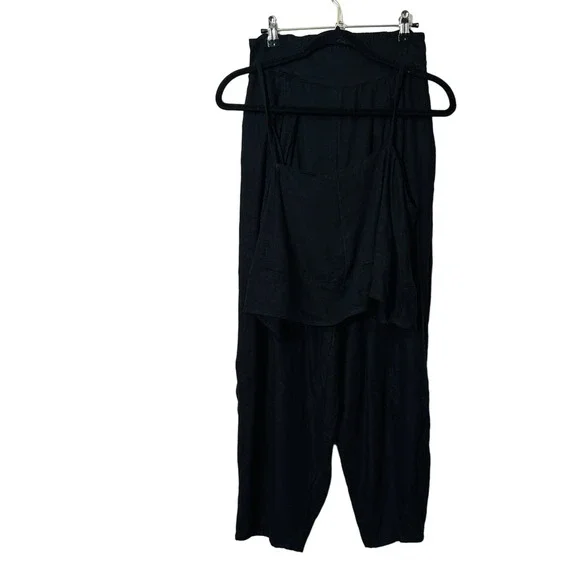 NEW Free People Black Struttin Set Pant Crop Top Size Small - Picture 4 of 14